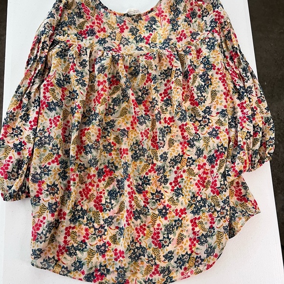 Boho Sheer Peasant Top - Picture 4 of 9